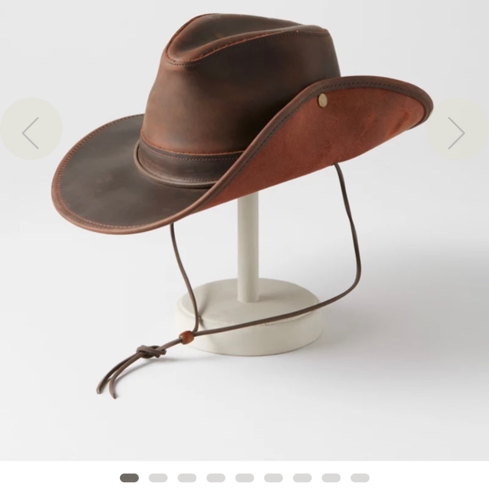 Aussie leather hat